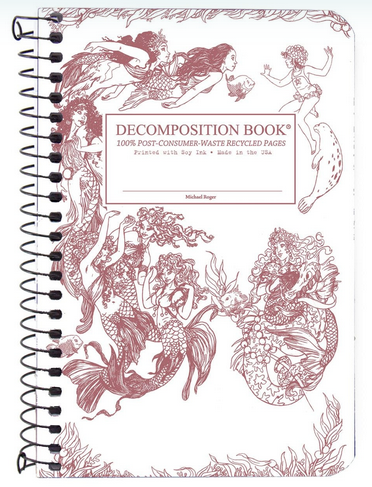 Decomposition Coil Pocket Notebook - "Mermaids"