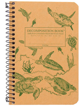 Decomposition Coil Pocket Notebook - "Sea Turtles"
