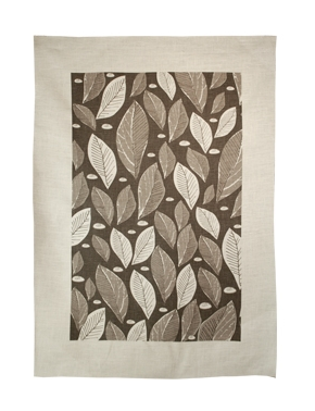 Linen Towel, Leaf Taupe