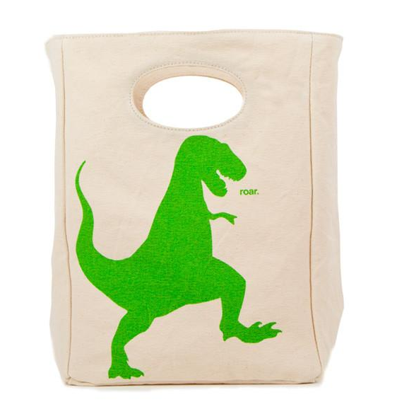 100% Organic Cotton Lunch Bag "T-Rex"