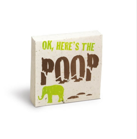 Scratch Pad Elephant "Ok, Here's The Poop"
