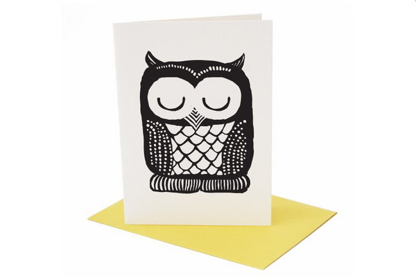 Owl Greeting Card (Blank Inside)