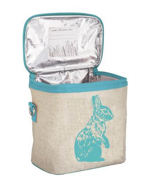 Insulated Aqua Bunny Small Cooler Bag