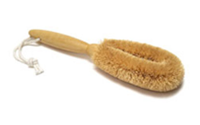 Coconut Foot Brush with Wooden Handle