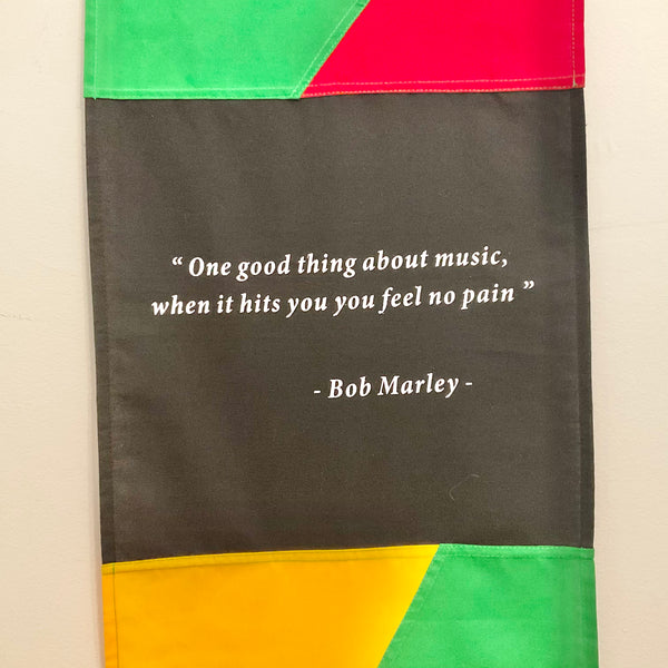 Bannière de la paix Bob Marley longue