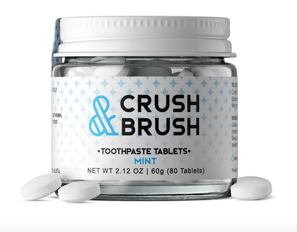 Comprimés de dentifrice Crush & Brush - Menthe