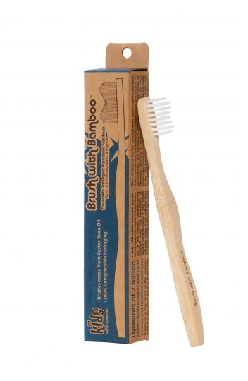 Brosse à dents en bambou pour les enfants