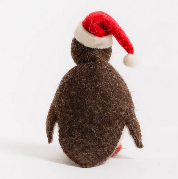 Ornement en feutre  - pingouin Santa