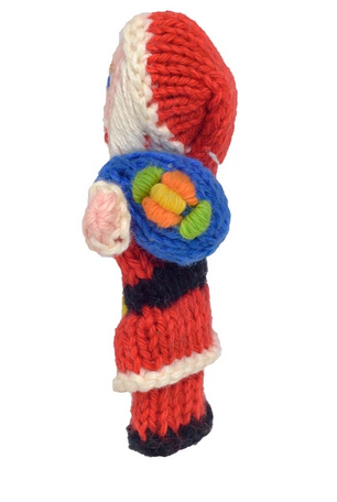 Marionnettes à doigts en coton biologique Bright - Père Noël