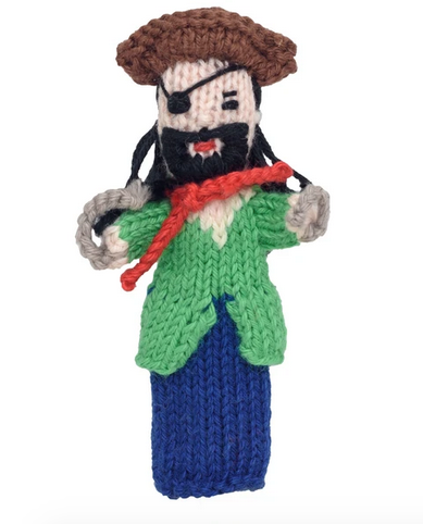 Marionnettes à doigts en coton biologique Bright - Pirate