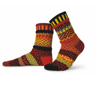 Chaussettes Crew "Fire" adulte