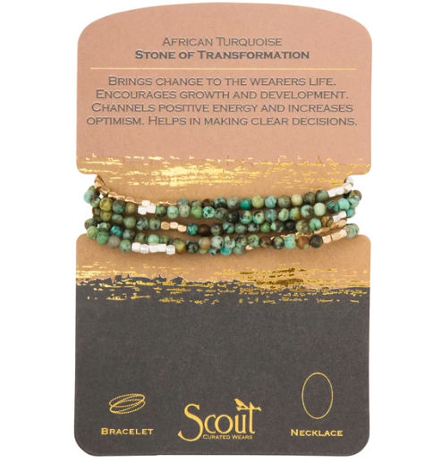 Enveloppe de pierre - Turquoise africaine / Pierre de transformation