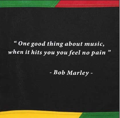 Bannière de la paix Bob Marley longue