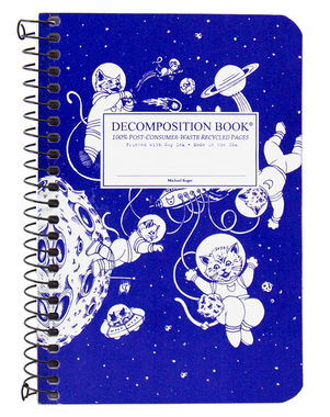 Decomposition Coil Pocket Notebook - "Kittens in Space"