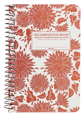 Decomposition Coil Pocket Notebook - "Sunflowers"