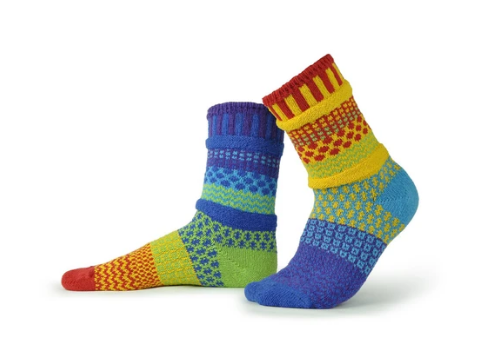 Rainbow Adult Crew Socks