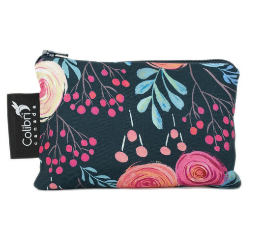 Reusable Snack Bag - Roses, Small