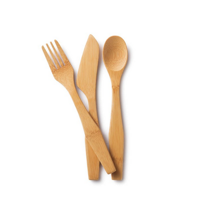 Bamboo Utensil Set with Eco-Conscious Pouch