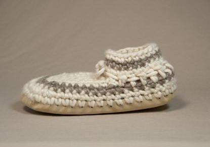Women's Slippers - Cream Stripe