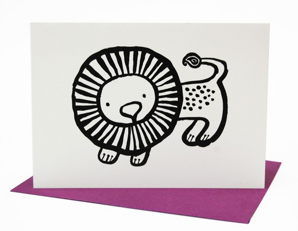 Lion Greeting Card (Blank Inside)