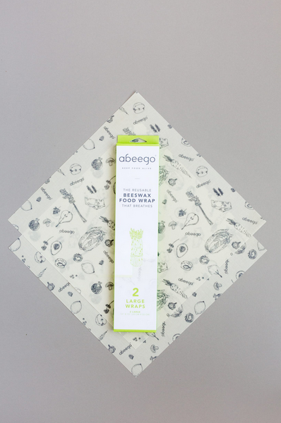 Beeswax Food Wrap - Set of  2 Large