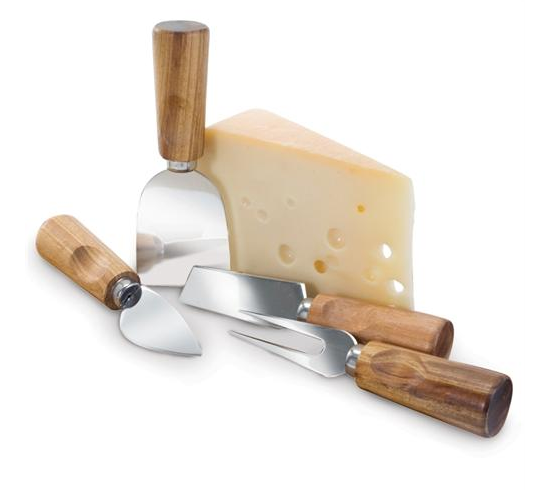 Acacia Cheese Knives, Set of 4