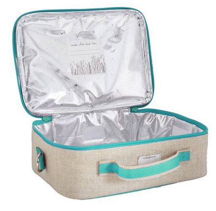 Insulated Aqua Bunny Lunch Box