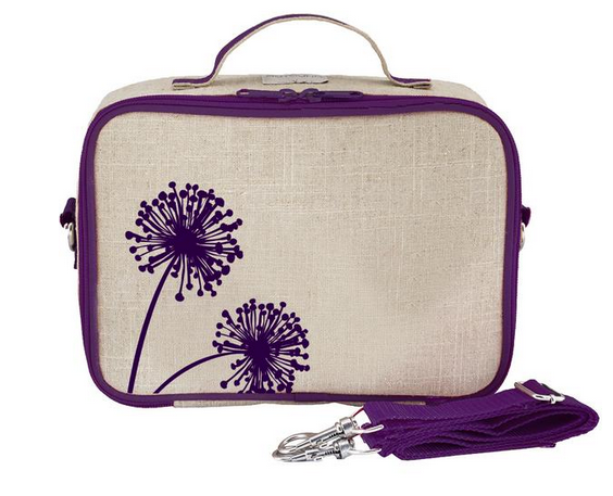 Insulated Purple Dandelion Lunch Box