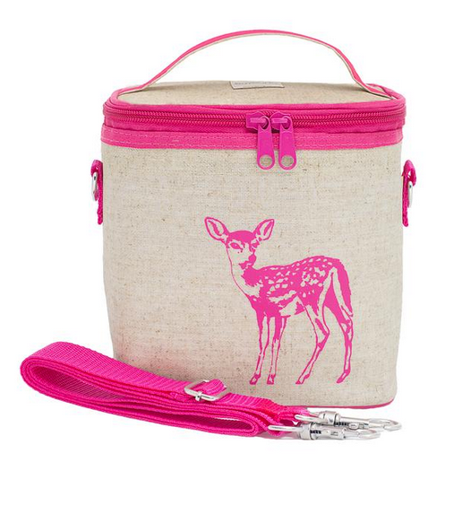 Insulated Pink Fawn Small Cooler Bag