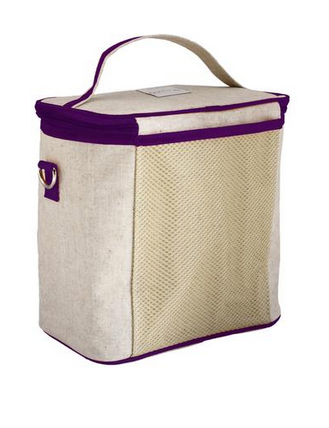 Insulated Purple Dandelion Small Cooler Bag