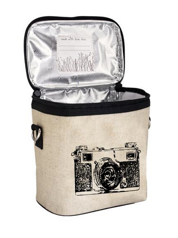 Insulated Black Camera Large Cooler Bag