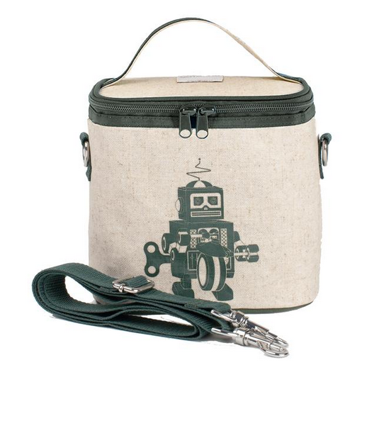 Insulated Grey Robot Small Cooler Bag
