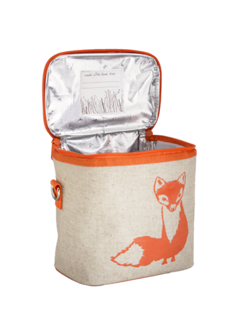 Insulated Orange Fox Large Cooler Bag