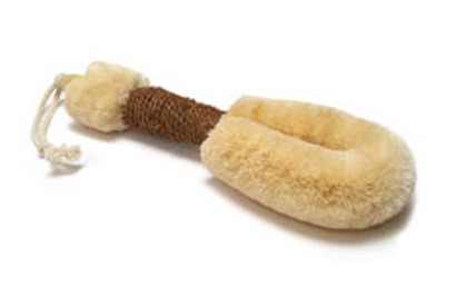 13" Large Sisal Body Brush with Brown Handle