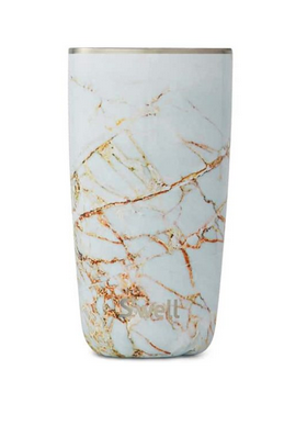 Insulated Stainless Steel Tumbler - Calacatta Gold