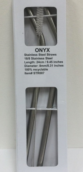 Stainless Steel Drinking Straw Set (size 4)